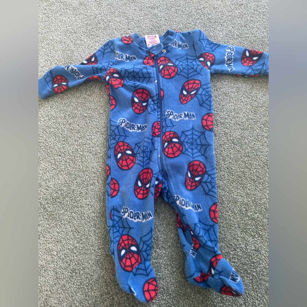 Marvel Spider-Man Kids Footie - Blue and Red